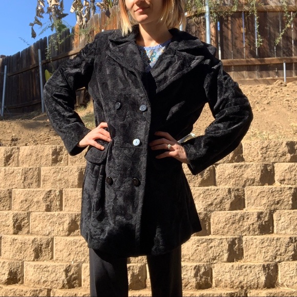 explosion | Jackets & Coats | Vintage Velvet Textured Blazer Suit ...